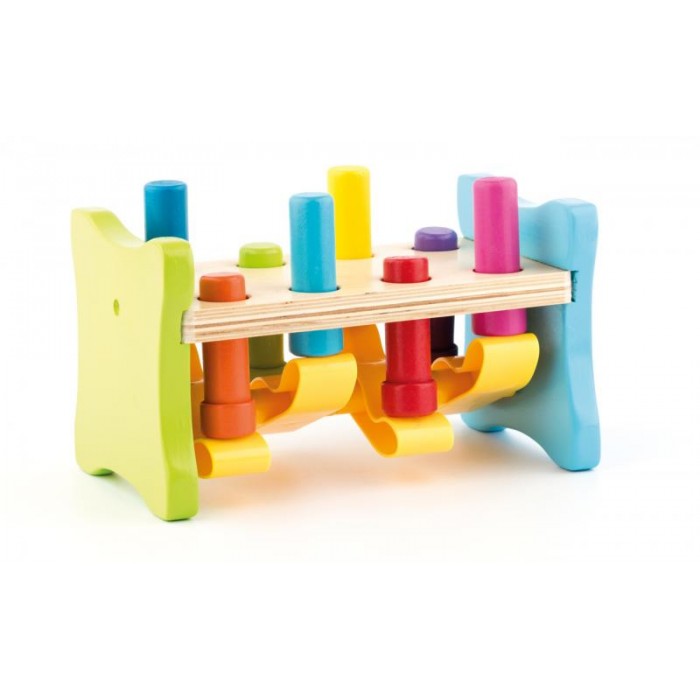 Joc de ciocanit figurine saltareste din lemn - Banc de lucru WoodyLand